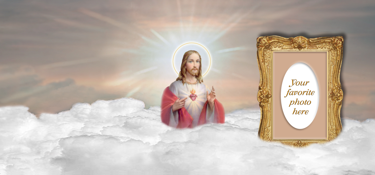 Sacred Heart Clouds Bronze